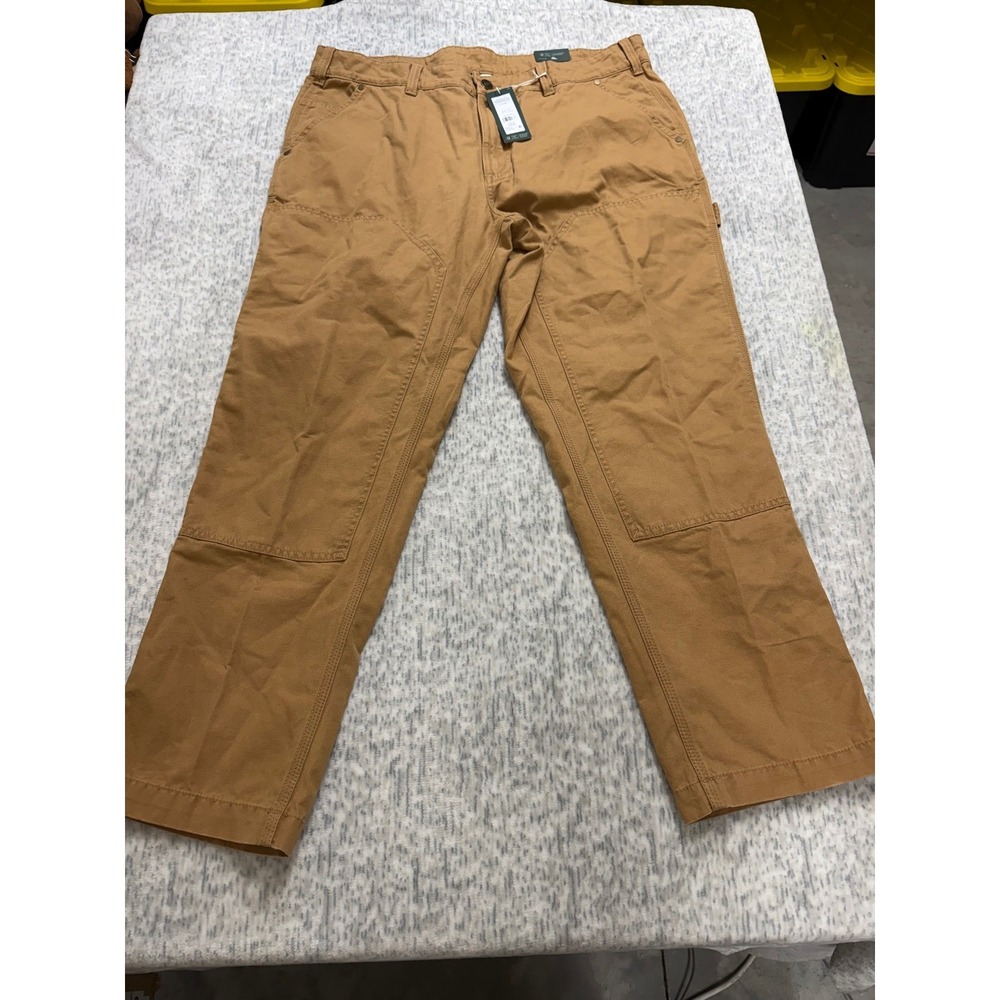 Alpine Design Mens Mad‎ Utility Pants Brown Khaki Organic Cotton 38x30 NWT